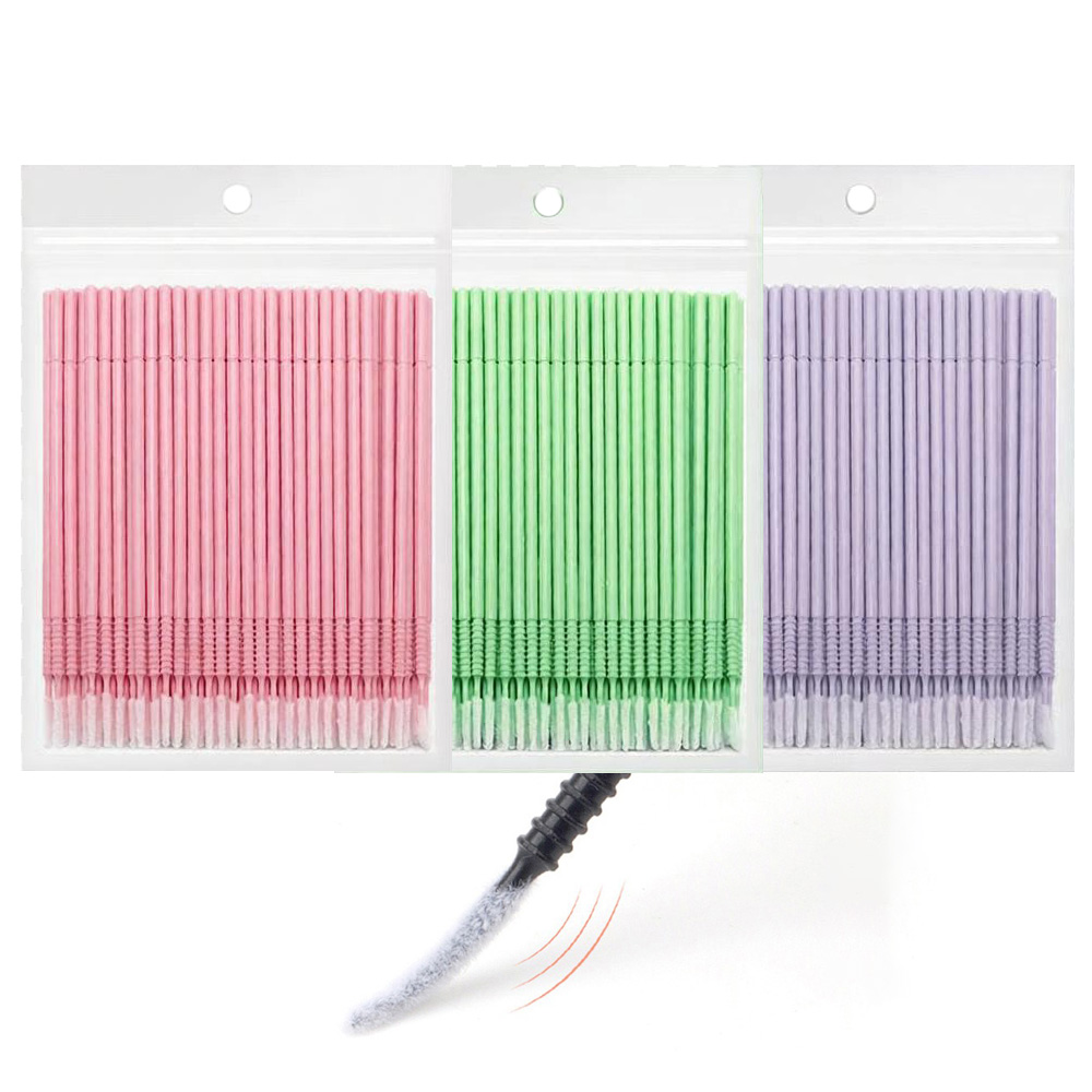 Eyelash Extension Last - 500개 속눈썹 연장 클리닝 면봉 긴/짧은