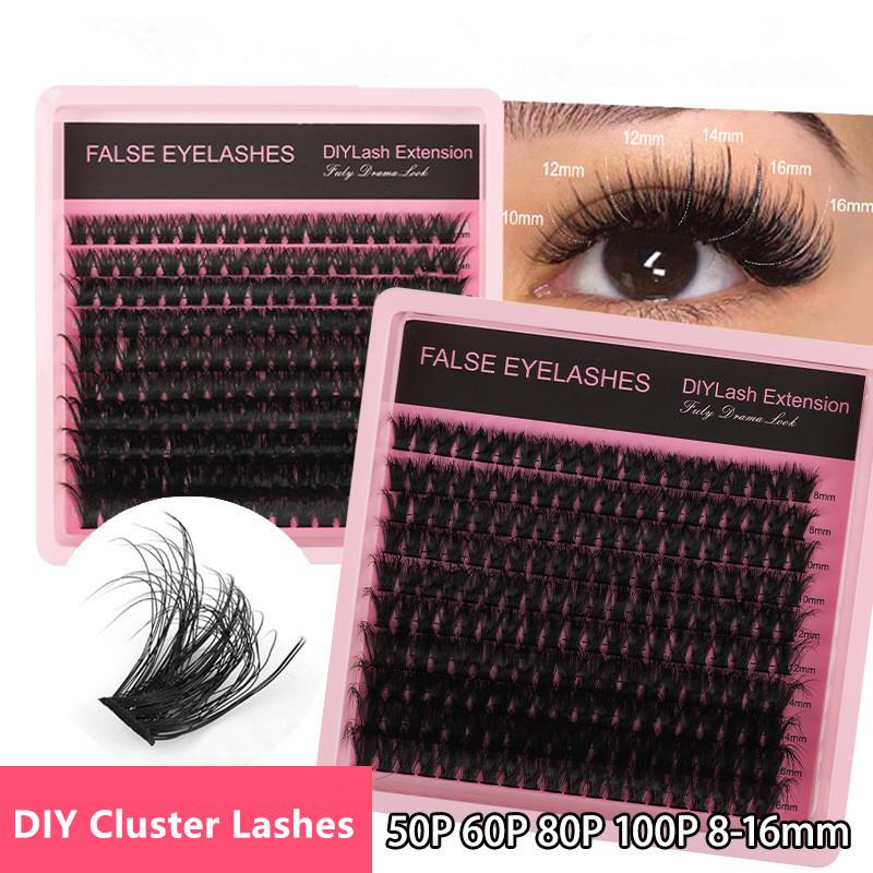 Eyelash Extension Cluster - 8~16mm D컬 플러피 래쉬 클러스터 밍크