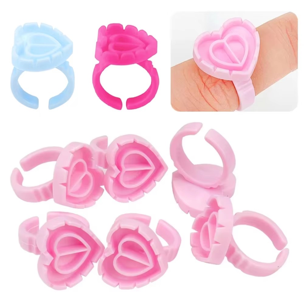 100 Pcs 일회용 속눈썹 접착제 링 컵 문신 안료  - Eyelash Extension Last 리뷰 및 가격