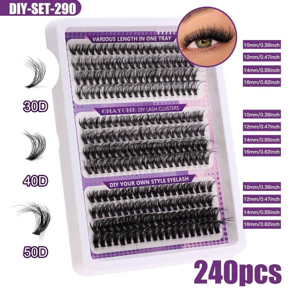 내추럴 룩 인조 속눈썹 위스피 스타일 본드 앤 씰 DI - Eyelash Extension Cluster 리뷰 및 가격