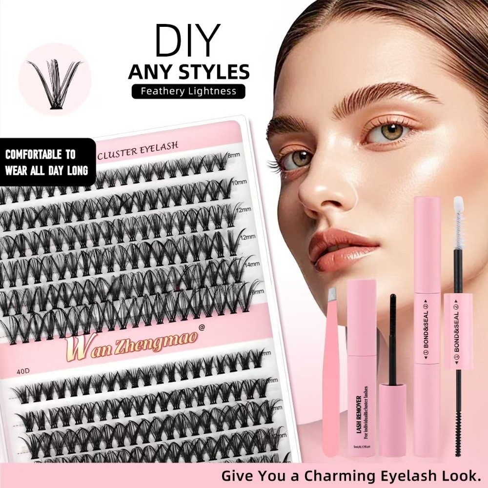 8-16mm 길이의 자연스러운 속눈썹, 가볍고 풍성한  - Eyelash Extension Cluster 리뷰 및 가격