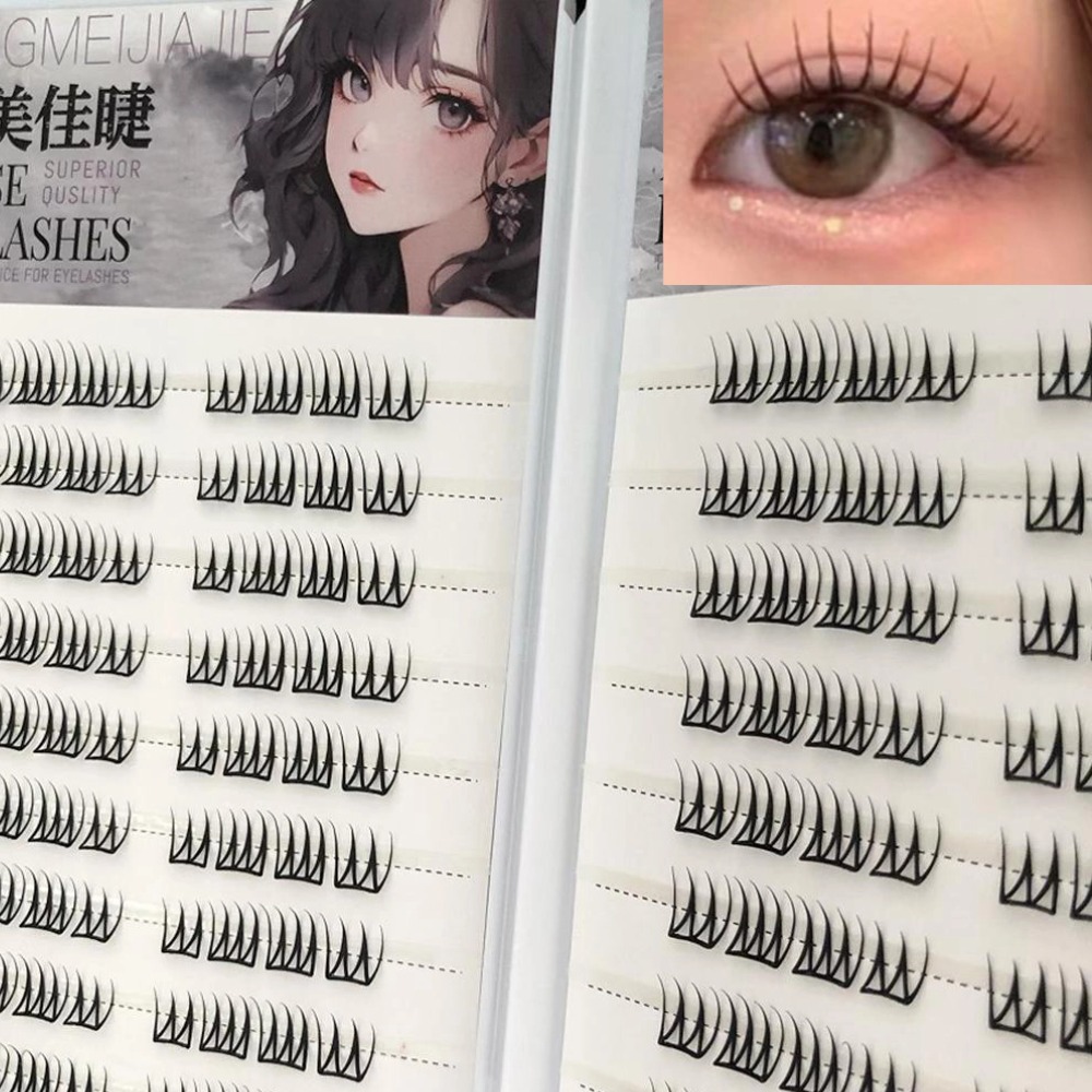 U자형 무접착 인조 속눈썹 대용량 한국 스타일 투명 단 - Eyelash Extension Korea 리뷰 및 가격