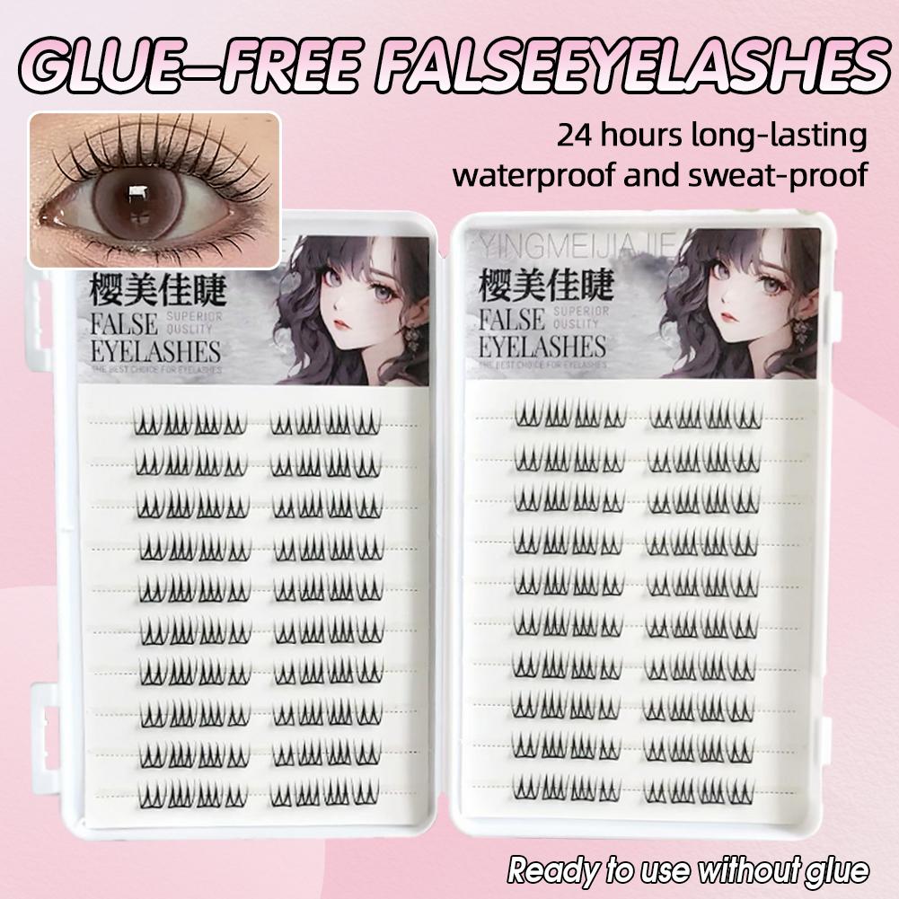 U자형 무접착 인조 속눈썹 대용량 한국 스타일 투명 단 - Eyelash Extension Korea 리뷰 및 가격