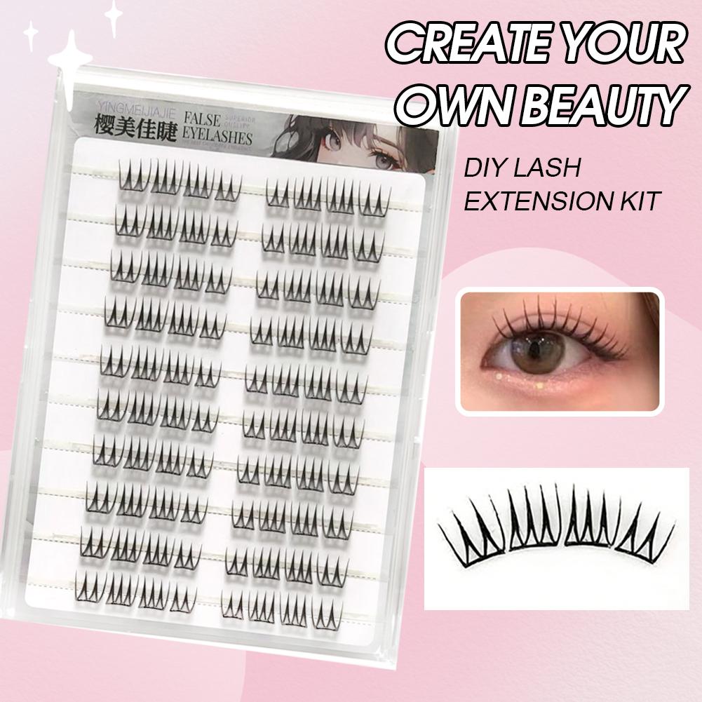 U자형 무접착 인조 속눈썹 대용량 한국 스타일 투명 단 - Eyelash Extension Korea 리뷰 및 가격
