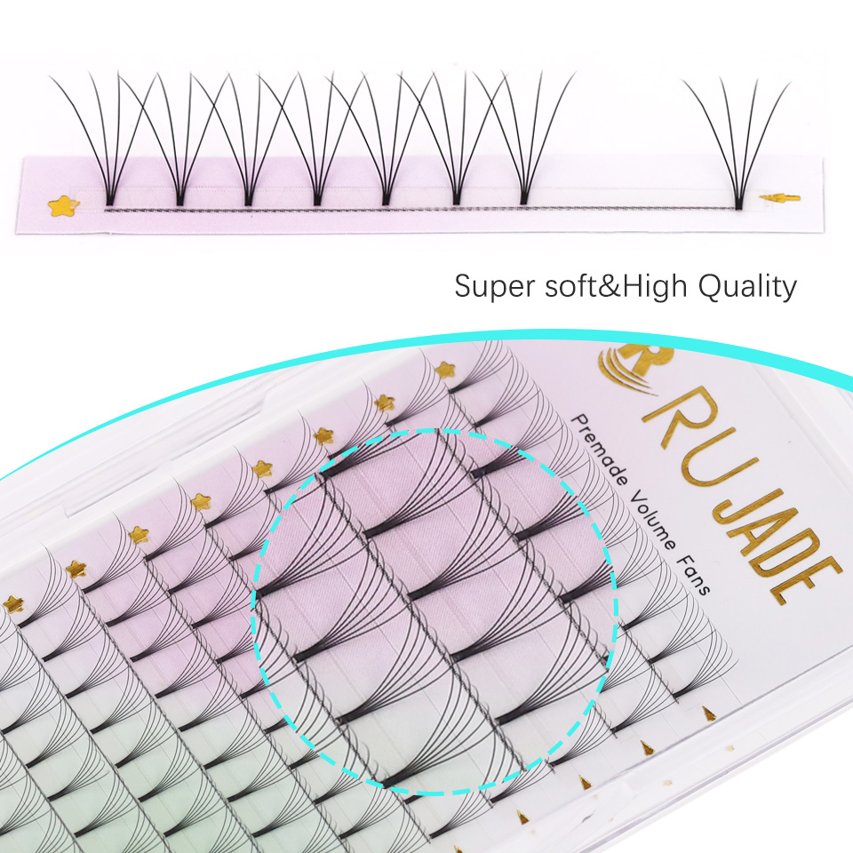 루자드 프리메이드 볼륨 팬즈 숏 스템 러시안 볼륨 속눈 - Eyelash Extension Korea 리뷰 및 가격
